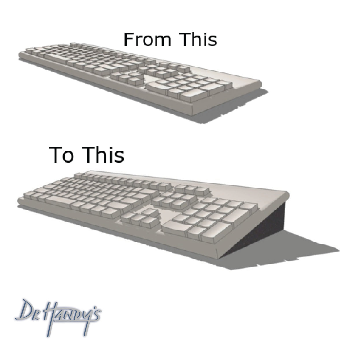 Keyboard Wedge = Keyboard stand - Computer keyboard stand - Dr. Handy ...